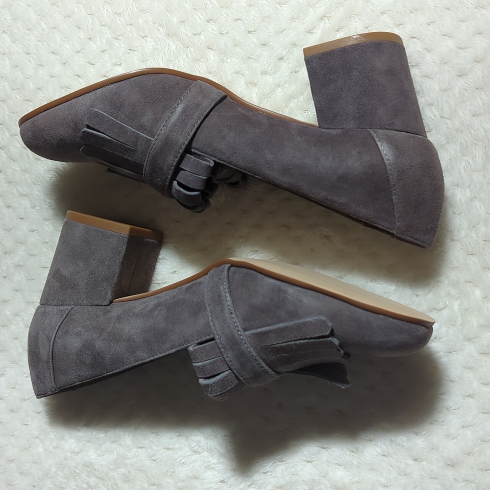 Steve Madden Gray Fringe Heels - Picture 5 of 8